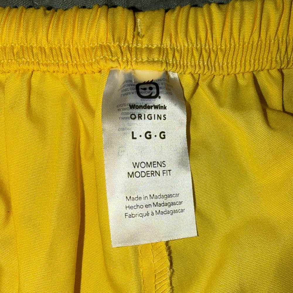 WonderWink Yellow Origins Modern Fit Scrub Pant - Picture 5 of 5